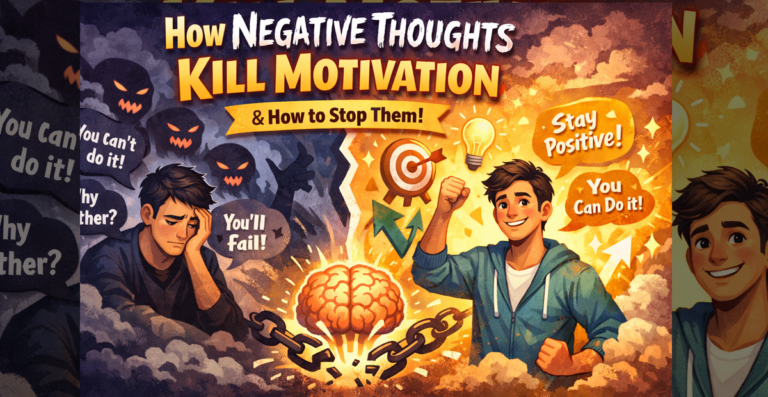how negative thoughts kill motivation