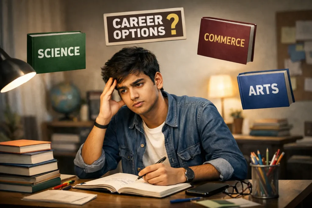 Student confused about career options after 12th board exams