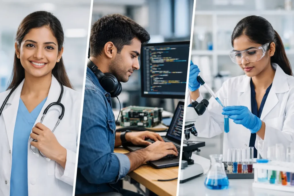 Best career options after 12th science including medical and engineering fields