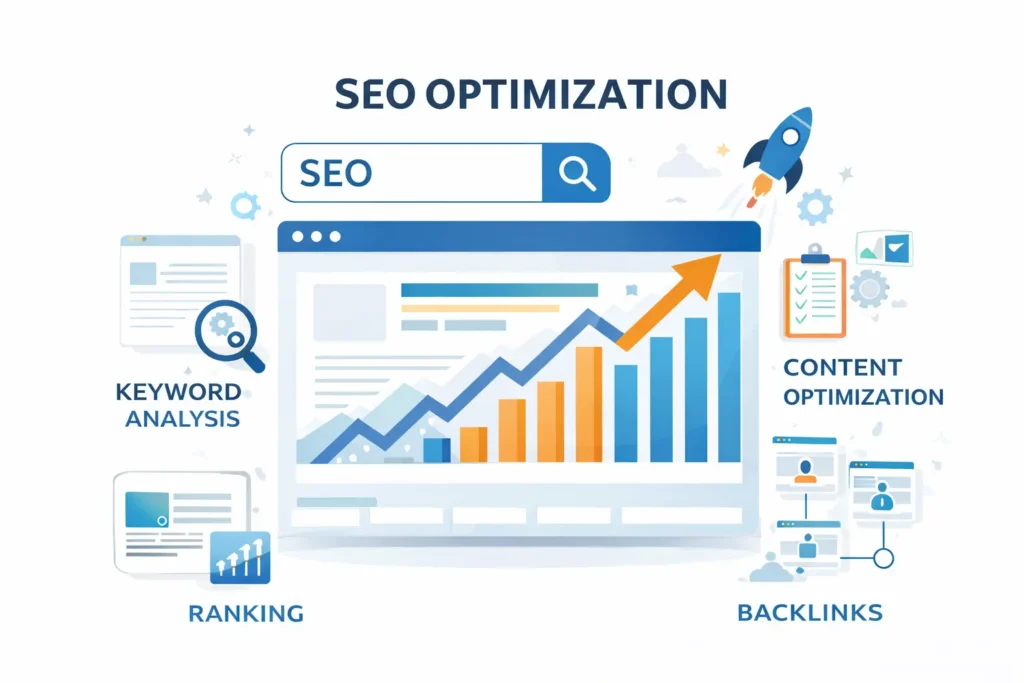 what is seo optimization explanation infographic