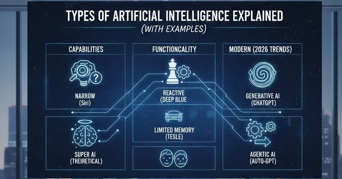 Types of Artificial Intelligence Explained (With Examples)